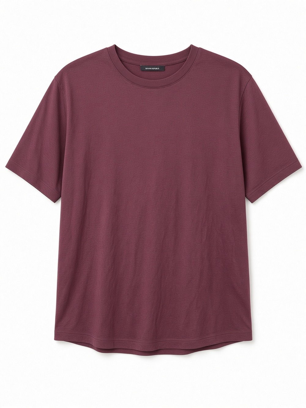 Banana Republic Men's Burgundy Luxe Touch Crew Tee Size XL